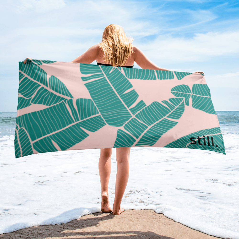 Banana Beach Towel — Pink Summer Edition