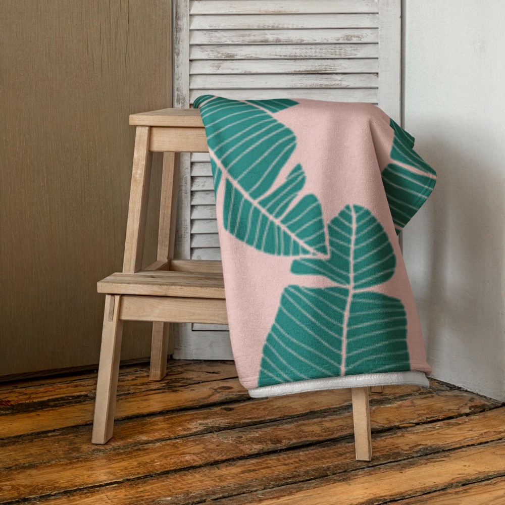 Banana Beach Towel — Pink Summer Edition